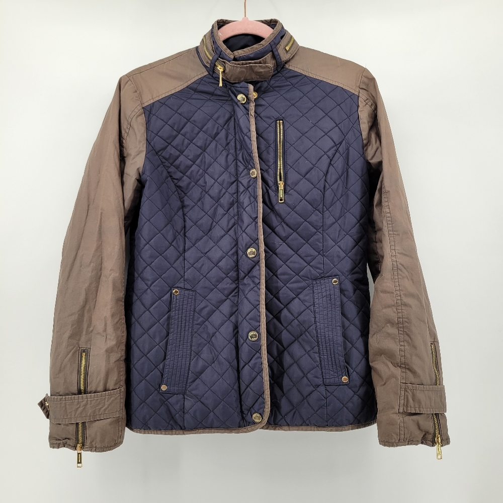 Michael Kors quilted moto jacket s